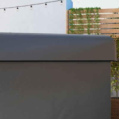 Outsunny Patio Swing Chair Cover Garden Furniture Protector 215x155x150cm Grey - 8