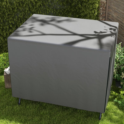 Outsunny Patio Swing Chair Cover Garden Furniture Protector 215x155x150cm Grey - 9