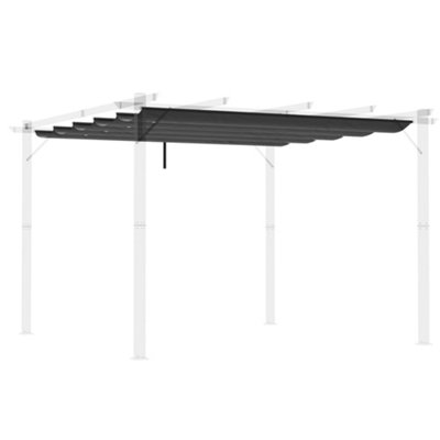 Outsunny Pergola Shade Cover Replacement Canopy for 3 x 3m Pergola, Grey