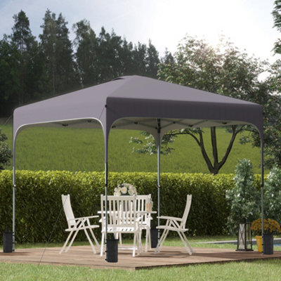 Outsunny Pop Up Gazebo Foldable w/ Wheeled Carry Bag Weight
