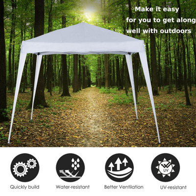 Outsunny Pop Up Gazebo Tent 3x3m w/ Carry Bag Water-resistant Outdoor Garden