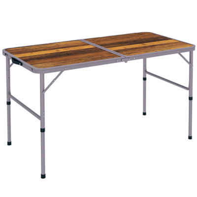 Outsunny Portable Folding Picnic Table Outdoor Lightweight BBQ Party ...
