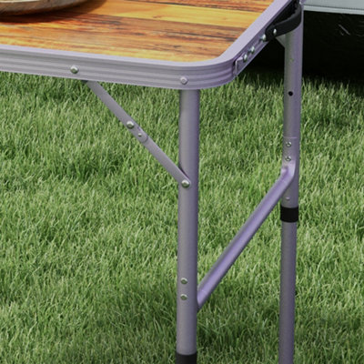 Outsunny Portable Folding Picnic Table Outdoor Lightweight BBQ Party ...
