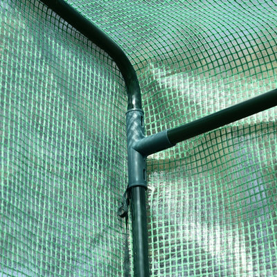 Outsunny Portable Greenhouse PVC Cover Metal Frame w/ Zipper 100 x 50 x 150CM - 9