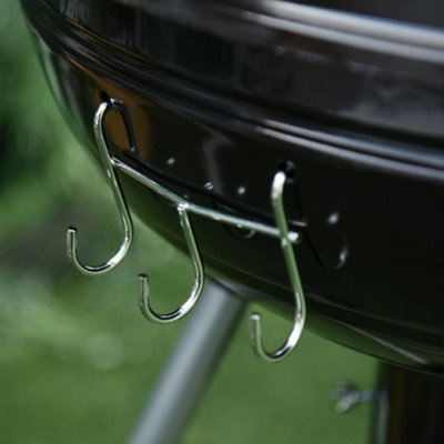 Outsunny Portable Kettle Charcoal BBQ Grill Outdoor Barbecue Picnic Party - 9