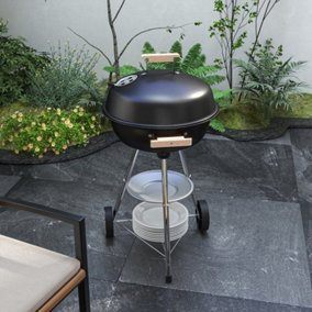 OUTSUNNY Outsunny Barbecue à charbon pliable portable BBQ grill