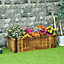 Outsunny Raised Flower Bed Garden Container Box Planter Display Wood