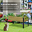 Outsunny Raised Garden Bed Elevated Wooden Planter Box w/ Metal Legs
