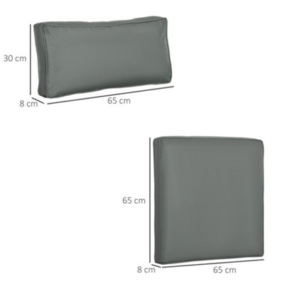 Outsunny Replacement Cushions for Outdoor Furniture Garden Seat Cushion Pad - 3