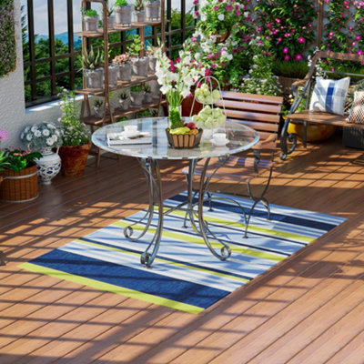 Outsunny Reversible Waterproof Plastic Straw Outdoor RV Rug, 121 x 182 cm Price Comparisons | Compare The Build