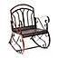 Outsunny Rocking Chair Outdoor Single Seat Patio Metal Bronze