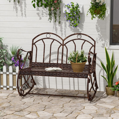 Loveseat rocking chair discount outdoor