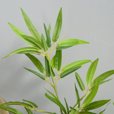 Outsunny Set of 2 120cm/4FT Artificial Bamboo Trees Plant w/ Pot Indoor Outdoor - 6