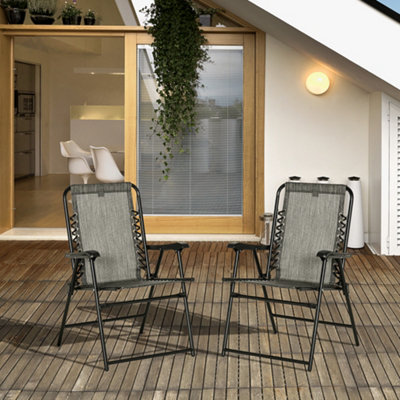 Outsunny Set Of 2 Patio Folding Chairs Portable Garden Loungers Grey~5056534576240 01c MP?$MOB PREV$&$width=768&$height=768