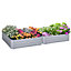 Outsunny Set of 2 Raised Garden Bed Galvanized Planter Box Easy Quick Setup