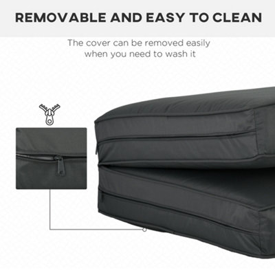Outsunny Set of 3 Replacement Back and Seat Cushions for Outdoor - 6