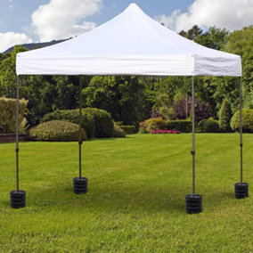 Outsunny Set of 4 Gazebo Tent Canopy Weight Sand Fillable Strong Plastic