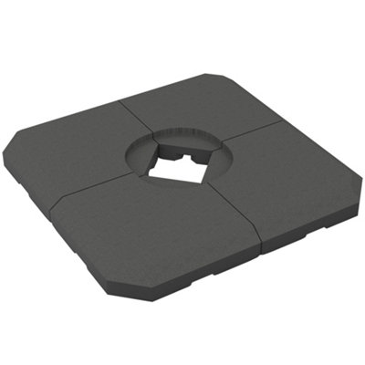 Outsunny Set of 4 Parasol Base Stand Weights for Cantilever Umbrella Up to 120kg