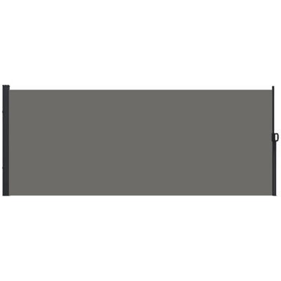 Outsunny Retractable Side Awning, Outdoor Privacy Screen, 400x180cm, Khaki main image 0