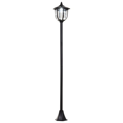 Outsunny Solar Torch Lights Outdoor Garden 6LED Auto On/Off 6-8 Hours