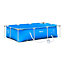 Outsunny Steel Frame Swimming Pool w/ Filter Pump and Reinforced Sidewalls, Blue 252L x 152W x 65Hcm