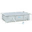 Outsunny Steel Frame Swimming Pool w/ Filter Pump and Reinforced Sidewalls, Grey 252L x 152W x 65Hcm