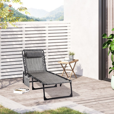 Lita recliner patio chair and outlet ottoman