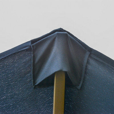 Outsunny Sun Umbrella Canopy Double-side Crank Shade Shelter 4.6M Blue - 5