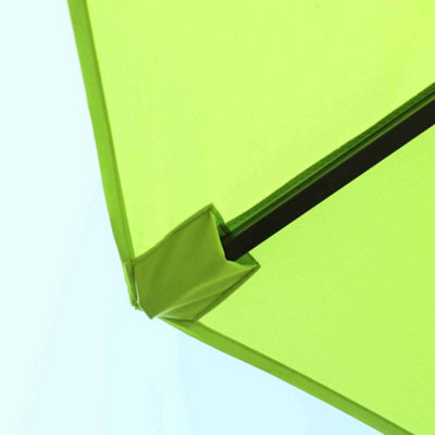 Outsunny Sun Umbrella Canopy Double-sided Crank Shade Shelter 4.6M Green - 7