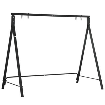 Outsunny Swing Stand, Meta Swing Frame, 240kg Weight Capacity, Black