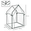 Outsunny Tomato Greenhouse with 2 Zipped Doors, Outdoor Green House, Clear