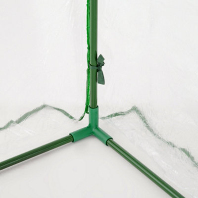Outsunny Tunnel Greenhouse Grow House Steel Frame PE Transparent 200x100x80 cm - 8