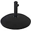 Outsunny Umbrella Base Grand Round Weight Steel Black 50cm Patio Outdoor