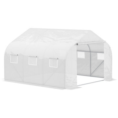Outsunny Walk-in Tunnel Greenhouse Gardening Planting Shed Heavy Duty Warm House