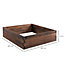 Outsunny Wooden Raised Garden Bed Planter Grow Containers Flower Pot 80 x 80cm
