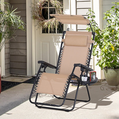 Zero gravity deals patio lounge chair