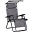 Outsunny Zero Gravity Chair Adjustable Patio Lounge Reclining Seat