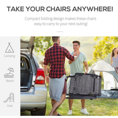 Outsunny Zero Gravity Chair Adjustable Patio Lounge Reclining Seat - 6