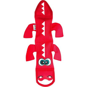 Outward Hound Dog Fire Biterz Dragon Squeaky Toy Play Chew Red