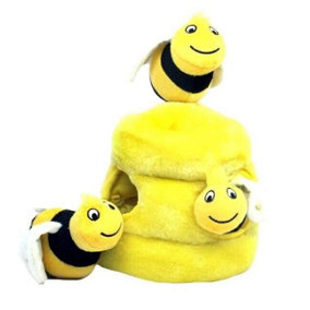 Outward Hound Dog Toy Hide A Bee Plush Toy Puzzle - Large