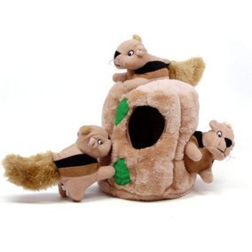 Outward Hound Dog Toy Hide A Squirrel Plush Toy Puzzle - Large