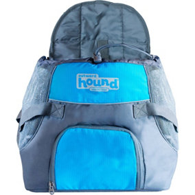 Outward Hound PoochPouch Dog Front Carrier Travel Bag Backpack - Medium Blue