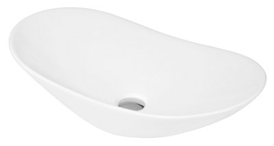 Oval Ceramic Countertop Vessel without Overflow - 615mm