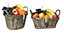 Oval Deep Neutral Easter Egg Wicker Kitchen Fruit Storage Basket Extra Large 44x35x28cm