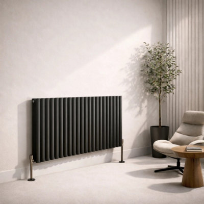 Oval Panel Double 400 x 1200mm - Anthracite
