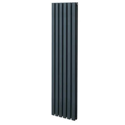 Oval Radiator - 1600 x 360mm - Anthracite