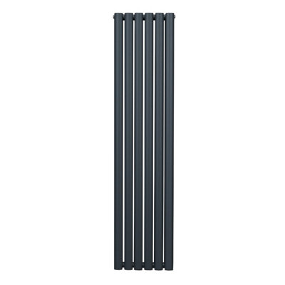 Oval Radiator - 1600 x 360mm - Anthracite