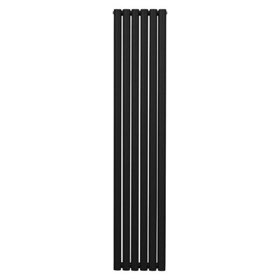 Oval Radiator - 1800 x 360mm - Black