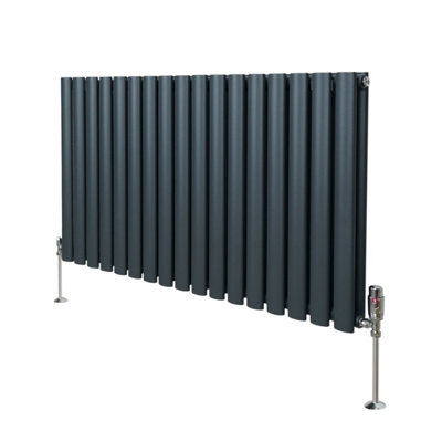 Oval Radiator - 600 x 1020mm - Anthracite