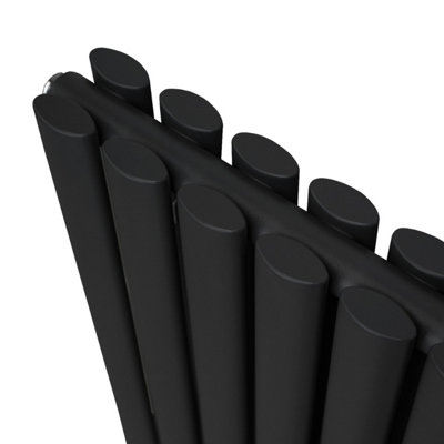 Oval Radiator - 600 x 600mm - Black